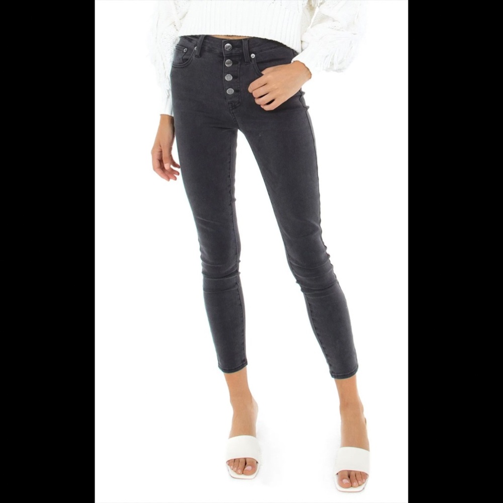 Pistola | Five Button Fly Utility Skinny Jeans | Grey | Size 32 | LIKE NEW